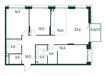 3-BD Apartment Sale, 112.7 sq. m. at Primavera, Volokolamskoye Highway, вл67, Moscow, Russia #3 3-BD Apartment Sale, 112.7 sq. m. at Primavera, Volokolamskoye Highway, вл67, Moscow, Russia #3