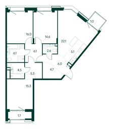 3-BD Apartment Sale, 111.1平方米 at Primavera, Volokolamskoye Highway, вл67, Moscow, Russia #2 3-BD Apartment Sale, 111.1平方米 at Primavera, Volokolamskoye Highway, вл67, Moscow, Russia #2