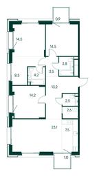 3-BD Apartment Sale, 114 sq. m. at Primavera, Volokolamskoye Highway, вл67, Moscow, Russia #2