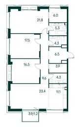 3-BD Apartment Sale, 131.4 sq. m. at Primavera, Volokolamskoye Highway, вл67, Moscow, Russia #3 3-BD Apartment Sale, 131.4 sq. m. at Primavera, Volokolamskoye Highway, вл67, Moscow, Russia #3