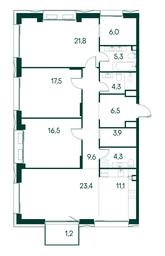 3-BD Apartment Sale, 131.4 sq. m. at Primavera, Volokolamskoye Highway, вл67, Moscow, Russia #2 3-BD Apartment Sale, 131.4 sq. m. at Primavera, Volokolamskoye Highway, вл67, Moscow, Russia #2