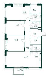 3-BD Apartment Sale, 131.4 sq. m. at Primavera, Volokolamskoye Highway, вл67, Moscow, Russia #3 3-BD Apartment Sale, 131.4 sq. m. at Primavera, Volokolamskoye Highway, вл67, Moscow, Russia #3