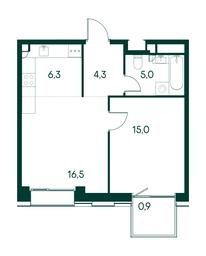 1-BD Apartment Sale, 48 sq. m. at Primavera, Volokolamskoye Highway, вл67, Moscow, Russia #2 1-BD Apartment Sale, 48 sq. m. at Primavera, Volokolamskoye Highway, вл67, Moscow, Russia #2