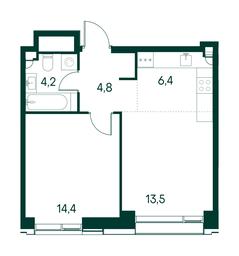 1-BD Apartment Sale, 43.3 sq. m. at Primavera, Volokolamskoye Highway, вл67, Moscow, Russia #3 1-BD Apartment Sale, 43.3 sq. m. at Primavera, Volokolamskoye Highway, вл67, Moscow, Russia #3