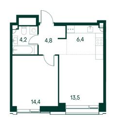 1-BD Apartment Sale, 43.3平方米 at Primavera, Volokolamskoye Highway, вл67, Moscow, Russia #3 1-BD Apartment Sale, 43.3平方米 at Primavera, Volokolamskoye Highway, вл67, Moscow, Russia #3