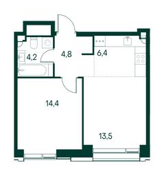 1-BD Apartment Sale, 43.3 sq. m. at Primavera, Volokolamskoye Highway, вл67, Moscow, Russia #2 1-BD Apartment Sale, 43.3 sq. m. at Primavera, Volokolamskoye Highway, вл67, Moscow, Russia #2