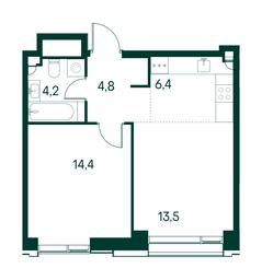 1-BD Apartment Sale, 43.3 sq. m. at Primavera, Volokolamskoye Highway, вл67, Moscow, Russia #3 1-BD Apartment Sale, 43.3 sq. m. at Primavera, Volokolamskoye Highway, вл67, Moscow, Russia #3