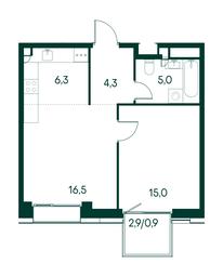 1-BD Apartment Sale, 48 sq. m. at Primavera, Volokolamskoye Highway, вл67, Moscow, Russia #3 1-BD Apartment Sale, 48 sq. m. at Primavera, Volokolamskoye Highway, вл67, Moscow, Russia #3