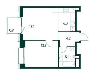 1-BD Apartment Sale, 48.5 sq. m. at Primavera, Volokolamskoye Highway, вл67, Moscow, Russia #2 1-BD Apartment Sale, 48.5 sq. m. at Primavera, Volokolamskoye Highway, вл67, Moscow, Russia #2