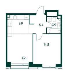 1-BD Apartment Sale, 44.1 sq. m. at Primavera, Volokolamskoye Highway, вл67, Moscow, Russia #2 1-BD Apartment Sale, 44.1 sq. m. at Primavera, Volokolamskoye Highway, вл67, Moscow, Russia #2