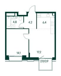 1-BD Apartment Sale, 47.6 sq. m. at Primavera, Volokolamskoye Highway, вл67, Moscow, Russia #3 1-BD Apartment Sale, 47.6 sq. m. at Primavera, Volokolamskoye Highway, вл67, Moscow, Russia #3
