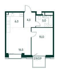 1-BD Apartment Sale, 48 sq. m. at Primavera, Volokolamskoye Highway, вл67, Moscow, Russia #3 1-BD Apartment Sale, 48 sq. m. at Primavera, Volokolamskoye Highway, вл67, Moscow, Russia #3
