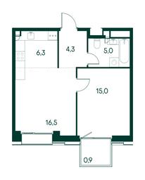 1-BD Apartment Sale, 48 sq. m. at Primavera, Volokolamskoye Highway, вл67, Moscow, Russia #2 1-BD Apartment Sale, 48 sq. m. at Primavera, Volokolamskoye Highway, вл67, Moscow, Russia #2