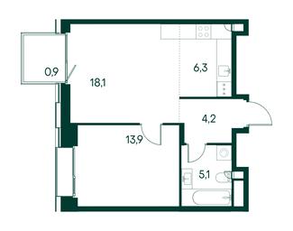 1-BD Apartment Sale, 48.5 sq. m. at Primavera, Volokolamskoye Highway, вл67, Moscow, Russia #2 1-BD Apartment Sale, 48.5 sq. m. at Primavera, Volokolamskoye Highway, вл67, Moscow, Russia #2