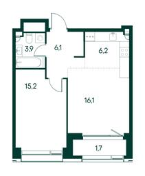 1-BD Apartment Sale, 49.2 sq. m. at Primavera, Volokolamskoye Highway, вл67, Moscow, Russia #2