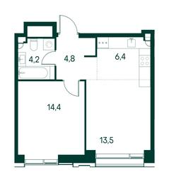 1-BD Apartment Sale, 43.3平方米 at Primavera, Volokolamskoye Highway, вл67, Moscow, Russia #2 1-BD Apartment Sale, 43.3平方米 at Primavera, Volokolamskoye Highway, вл67, Moscow, Russia #2