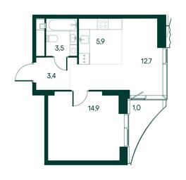 1-BD Apartment Sale, 41.4平方米 at Primavera, Volokolamskoye Highway, вл67, Moscow, Russia #2 1-BD Apartment Sale, 41.4平方米 at Primavera, Volokolamskoye Highway, вл67, Moscow, Russia #2