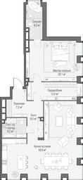 1-BD Apartment Sale, 129.9 sq. m. at Life Time, Sergeya Makeyeva Street, вл11/9с1-10, Moscow, Russia #3 1-BD Apartment Sale, 129.9 sq. m. at Life Time, Sergeya Makeyeva Street, вл11/9с1-10, Moscow, Russia #3