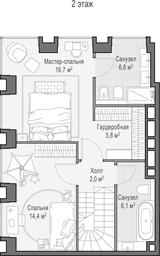 1-BD Apartment Sale, 110.4 sq. m. at Life Time, Sergeya Makeyeva Street, вл11/9с1-10, Moscow, Russia #2 1-BD Apartment Sale, 110.4 sq. m. at Life Time, Sergeya Makeyeva Street, вл11/9с1-10, Moscow, Russia #2
