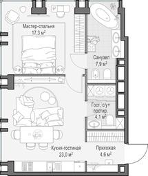 1-BD Apartment Sale, 57.4 sq. m. at Life Time, Sergeya Makeyeva Street, вл11/9с1-10, Moscow, Russia #2