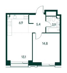 1-BD Apartment Sale, 44.1 sq. m. at Primavera, Volokolamskoye Highway, вл67, Moscow, Russia #3 1-BD Apartment Sale, 44.1 sq. m. at Primavera, Volokolamskoye Highway, вл67, Moscow, Russia #3
