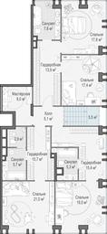 4-BD Apartment Sale, 302.3 sq. m. at Life Time, Sergeya Makeyeva Street, вл11/9с1-10, Moscow, Russia #2 4-BD Apartment Sale, 302.3 sq. m. at Life Time, Sergeya Makeyeva Street, вл11/9с1-10, Moscow, Russia #2