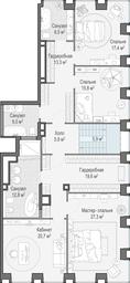 5-BD Apartment Sale, 298.3平方米 at Life Time, Sergeya Makeyeva Street, вл11/9с1-10, Moscow, Russia #2