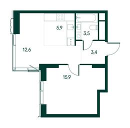 1-BD Apartment Sale, 41.3 sq. m. at Primavera, Volokolamskoye Highway, вл67, Moscow, Russia #2 1-BD Apartment Sale, 41.3 sq. m. at Primavera, Volokolamskoye Highway, вл67, Moscow, Russia #2