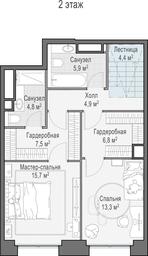 1-BD Apartment Sale, 128.4 sq. m. at Life Time, Sergeya Makeyeva Street, вл11/9с1-10, Moscow, Russia #2