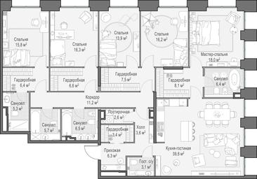 4-BD Apartment Sale, 204.7 sq. m. at Life Time, Sergeya Makeyeva Street, вл11/9с1-10, Moscow, Russia #2