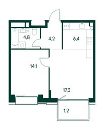 1-BD Apartment Sale, 48平方米 at Primavera, Volokolamskoye Highway, вл67, Moscow, Russia #2 1-BD Apartment Sale, 48平方米 at Primavera, Volokolamskoye Highway, вл67, Moscow, Russia #2