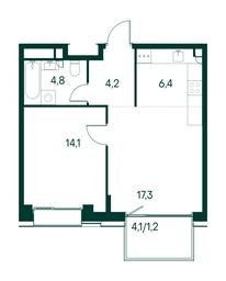 1-BD Apartment Sale, 48平方米 at Primavera, Volokolamskoye Highway, вл67, Moscow, Russia #3 1-BD Apartment Sale, 48平方米 at Primavera, Volokolamskoye Highway, вл67, Moscow, Russia #3