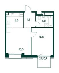 1-BD Apartment Sale, 48 sq. m. at Primavera, Volokolamskoye Highway, вл67, Moscow, Russia #3 1-BD Apartment Sale, 48 sq. m. at Primavera, Volokolamskoye Highway, вл67, Moscow, Russia #3