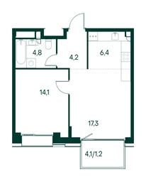 1-BD Apartment Sale, 48 sq. m. at Primavera, Volokolamskoye Highway, вл67, Moscow, Russia #3 1-BD Apartment Sale, 48 sq. m. at Primavera, Volokolamskoye Highway, вл67, Moscow, Russia #3