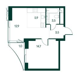 1-BD Apartment Sale, 41.5 sq. m. at Primavera, Volokolamskoye Highway, вл67, Moscow, Russia #2 1-BD Apartment Sale, 41.5 sq. m. at Primavera, Volokolamskoye Highway, вл67, Moscow, Russia #2