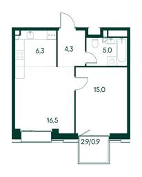 1-BD Apartment Sale, 48平方米 at Primavera, Volokolamskoye Highway, вл67, Moscow, Russia #3 1-BD Apartment Sale, 48平方米 at Primavera, Volokolamskoye Highway, вл67, Moscow, Russia #3