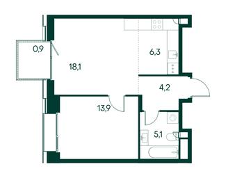 1-BD Apartment Sale, 48.5 sq. m. at Primavera, Volokolamskoye Highway, вл67, Moscow, Russia #2 1-BD Apartment Sale, 48.5 sq. m. at Primavera, Volokolamskoye Highway, вл67, Moscow, Russia #2