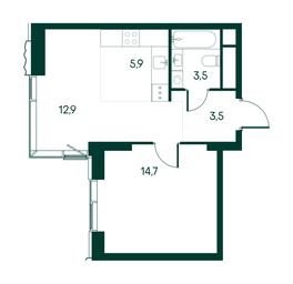 1-BD Apartment Sale, 40.5 sq. m. at Primavera, Volokolamskoye Highway, вл67, Moscow, Russia #2 1-BD Apartment Sale, 40.5 sq. m. at Primavera, Volokolamskoye Highway, вл67, Moscow, Russia #2