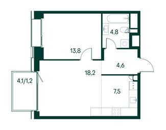 1-BD Apartment Sale, 50.1平方米 at Primavera, Volokolamskoye Highway, вл67, Moscow, Russia #3 1-BD Apartment Sale, 50.1平方米 at Primavera, Volokolamskoye Highway, вл67, Moscow, Russia #3