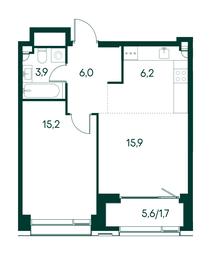 1-BD Apartment Sale, 48.9 sq. m. at Primavera, Volokolamskoye Highway, вл67, Moscow, Russia #3 1-BD Apartment Sale, 48.9 sq. m. at Primavera, Volokolamskoye Highway, вл67, Moscow, Russia #3