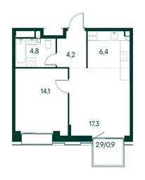 1-BD Apartment Sale, 47.7 sq. m. at Primavera, Volokolamskoye Highway, вл67, Moscow, Russia #3 1-BD Apartment Sale, 47.7 sq. m. at Primavera, Volokolamskoye Highway, вл67, Moscow, Russia #3