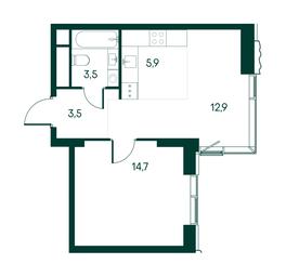 1-BD Apartment Sale, 40.5平方米 at Primavera, Volokolamskoye Highway, вл67, Moscow, Russia #2 1-BD Apartment Sale, 40.5平方米 at Primavera, Volokolamskoye Highway, вл67, Moscow, Russia #2