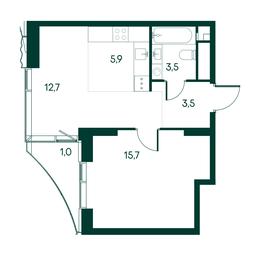 1-BD Apartment Sale, 42.3平方米 at Primavera, Volokolamskoye Highway, вл67, Moscow, Russia #2 1-BD Apartment Sale, 42.3平方米 at Primavera, Volokolamskoye Highway, вл67, Moscow, Russia #2