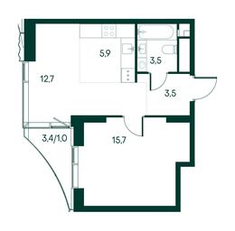 1-BD Apartment Sale, 42.3平方米 at Primavera, Volokolamskoye Highway, вл67, Moscow, Russia #3 1-BD Apartment Sale, 42.3平方米 at Primavera, Volokolamskoye Highway, вл67, Moscow, Russia #3
