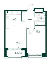 1-BD Apartment Sale, 50 sq. m. at Primavera, Volokolamskoye Highway, вл67, Moscow, Russia #3