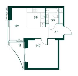 1-BD Apartment Sale, 41.5平方米 at Primavera, Volokolamskoye Highway, вл67, Moscow, Russia #2 1-BD Apartment Sale, 41.5平方米 at Primavera, Volokolamskoye Highway, вл67, Moscow, Russia #2
