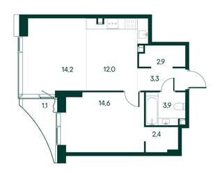 1-BD Apartment Sale, 54.4 sq. m. at Primavera, Volokolamskoye Highway, вл67, Moscow, Russia #2 1-BD Apartment Sale, 54.4 sq. m. at Primavera, Volokolamskoye Highway, вл67, Moscow, Russia #2