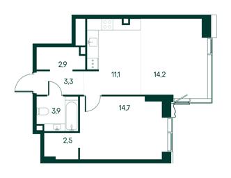 1-BD Apartment Sale, 52.6 sq. m. at Primavera, Volokolamskoye Highway, вл67, Moscow, Russia #3 1-BD Apartment Sale, 52.6 sq. m. at Primavera, Volokolamskoye Highway, вл67, Moscow, Russia #3