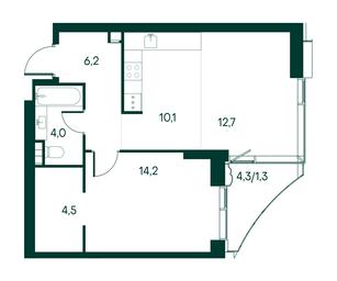 1-BD Apartment Sale, 53平方米 at Primavera, Volokolamskoye Highway, вл67, Moscow, Russia #3 1-BD Apartment Sale, 53平方米 at Primavera, Volokolamskoye Highway, вл67, Moscow, Russia #3