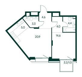 1-BD Apartment Sale, 57.8平方米 at Primavera, Volokolamskoye Highway, вл67, Moscow, Russia #3 1-BD Apartment Sale, 57.8平方米 at Primavera, Volokolamskoye Highway, вл67, Moscow, Russia #3